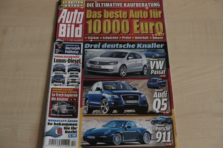 Deckblatt Auto Bild (17/2008)